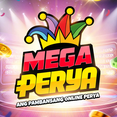 MegaPerya app banner with download options for Android and iOS